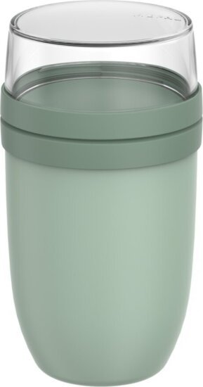 Mepal Lunchpot Ellipse XL Műanyag ételtároló 0,75L / 0,3L - Szürkészöld
