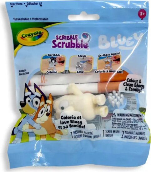 Crayola Washimals Kifesthető és kimosható Bluey Játék figura