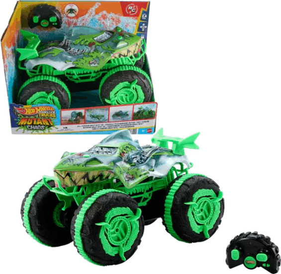 Mattel Hot Wheels: Monster Trucks Távirányítós Kétéltű Great Bite Játékautó 1:15