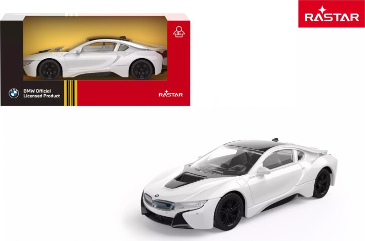 Rastar BMW I8 Fém Kisautó 1:43 - Fehér Rastar BMW I8 Fém Kisautó 1:43 - Fehér