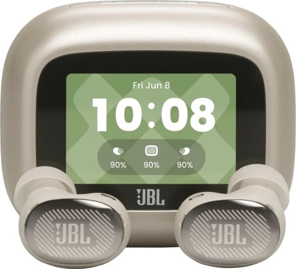 JBL Live Buds 4 Bluetooth Fülhallgató Headset Töltőtokban - Homok/Pezsgő
