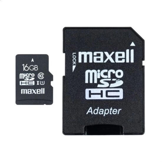 Maxell 16GB X-Series microSDHC UHS-I CL10 Memóriakártya + Adapter