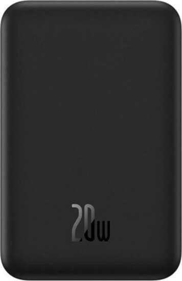 Baseus EnerFill FM41 Mágneses Powerbank 20000mAh 20W + USB Type-C Kábel 60W 0,3m - Fekete