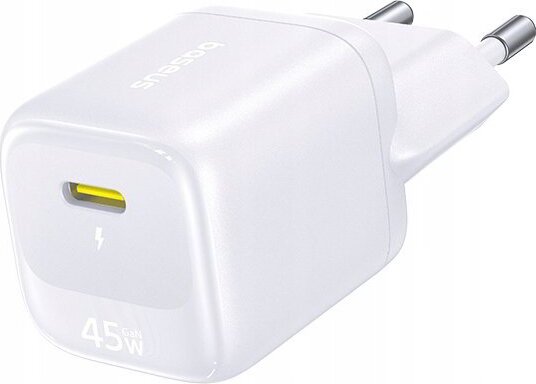 Baseus EnerFill FN22 USB-C Hálózati Gyorstöltő Adapter 45W - Fehér