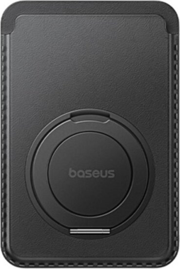 Baseus MagPro 3 Mágneses Mobiltelefon Bankkártyatartó és Asztali Állvány - Fekete Baseus MagPro 3 Mágneses Mobiltelefon Bankkártyatartó és Asztali Állvány - Fekete