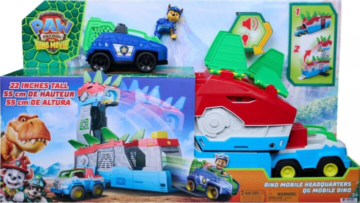Spin Master Mancs Őrjárat Dino Mobil Főhadiszállás Fénnyel és Hanggal