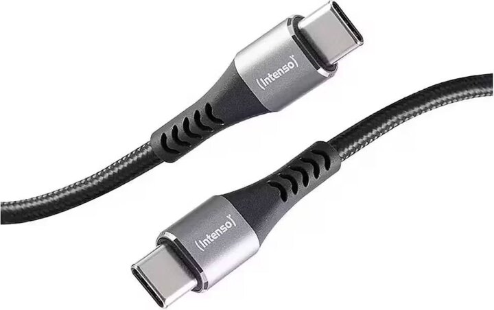 Intenso C240C USB-C apa - USB-C apa Adat és Töltőkábel 240W 2m - Fekete Intenso C240C USB-C apa - USB-C apa Adat és Töltőkábel 240W 2m - Fekete