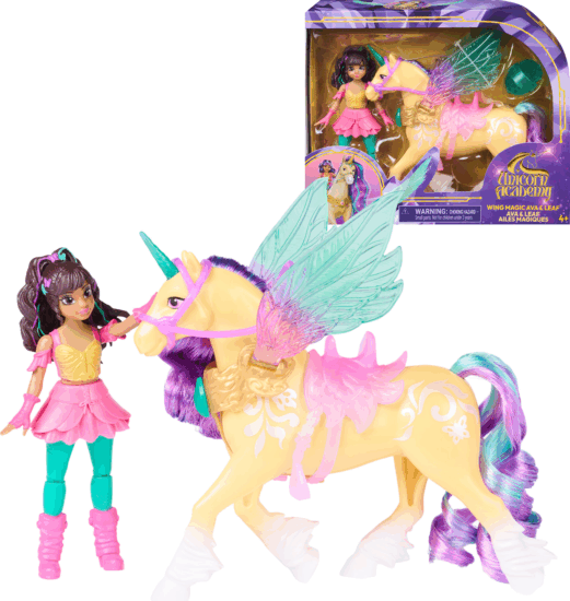 Spin Master Unicorn Academy - Wing Magic Ava & Leaf Játékbaba szett