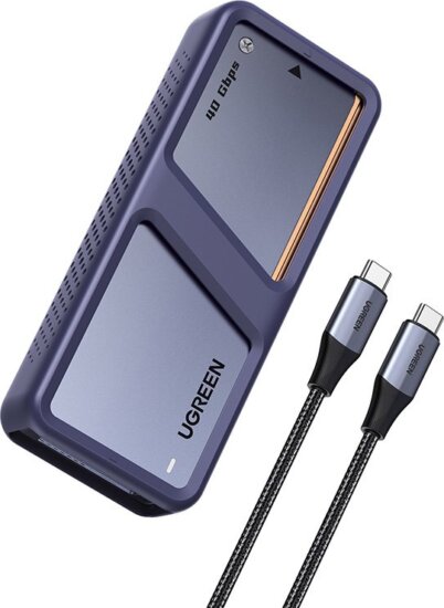 Ugreen D703 M.2 NVMe USB4 Külső SSD Ház - Szürke