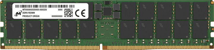 Micron 128GB / 5600 DDR5 CL46 ECC RDIMM Single Szerver RAM (2Rx4)