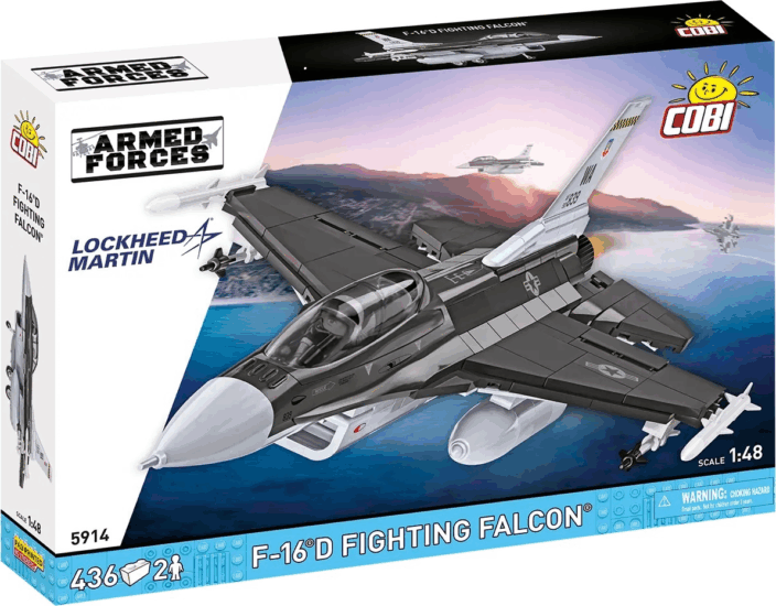 COBI F-16D Fighting Falcon Fegyveres Erők 436 Darabos Építőjáték COBI F-16D Fighting Falcon Fegyveres Erők 436 Darabos Építőjáték