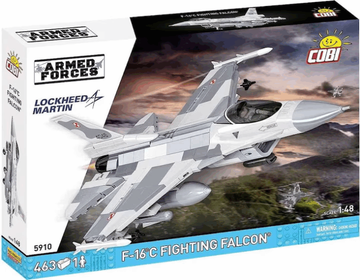 COBI F-16C Fighting Falcon Repülőgép 463 Darabos Építőjáték