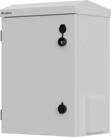 Lanberg 10" Hermetikus Fali Rack Szekrény 4U 340x250mm - Szürke