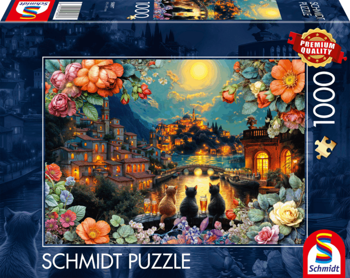 Schmidt Spiele 58897 Játéktrió Holdfényben 1000 Darabos Puzzle