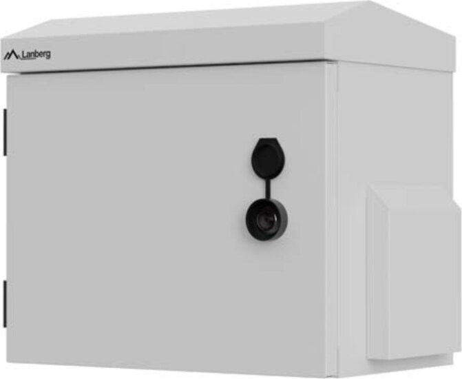 Lanberg 10" Hermetikus Fali Rack Szekrény 3U 300x200mm - Szürke