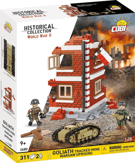 Cobi 2680 Goliath Lánctalpas Akna Varsói Felkelés 311 Darabos Építőjáték Cobi 2680 Goliath Lánctalpas Akna Varsói Felkelés 311 Darabos Építőjáték
