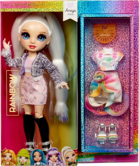 MGA Entertainment Rainbow High Style Icons - Amaya Baba Fodros Ruhában