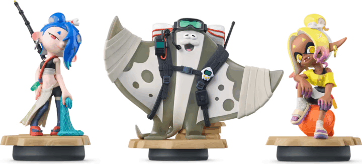 Splat Splatoon Rablók Amiibo Mako, Muri, Mantaro Játékfigura 13cm Splat Splatoon Rablók Amiibo Mako, Muri, Mantaro Játékfigura 13cm