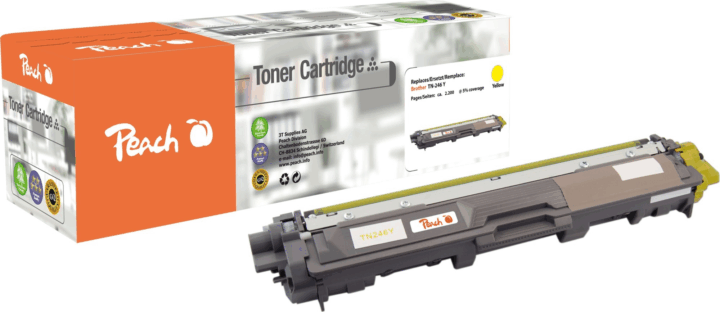Peach (Brother TN-246Y) Utángyártott Toner - Sárga