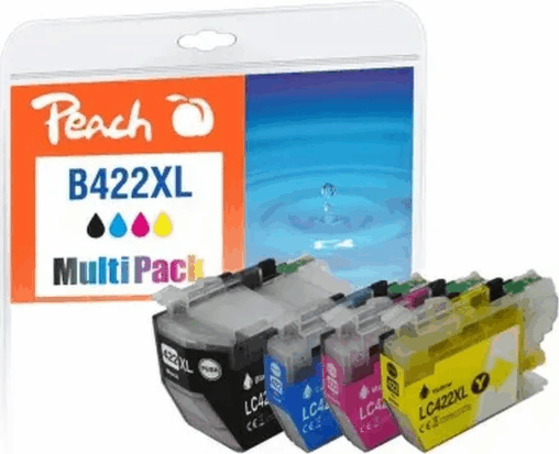 Peach (Brother LC-422XL) Utángyártott tintapatron - Tri-color + Fekete