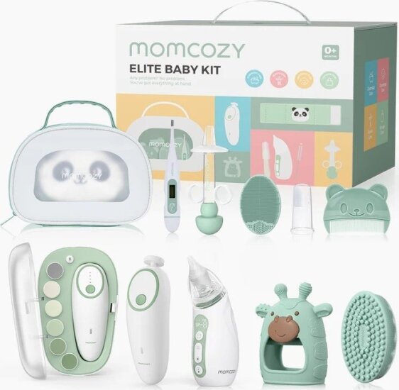 Momcozy All-In-1 Elite Újszülött Ápolási készlet 13 darabos - Zöld