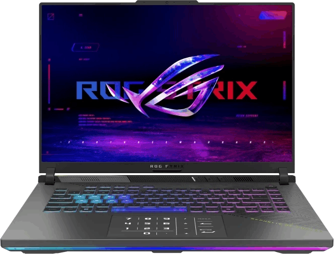 Asus ROG Strix G614PP-RV223W Laptop Szürke (16" / AMD Ryzen 9-8940HX / 32GB / 512GB M.2 SSD / Nvidia GeForce RTX 5070 / Win 11 Home)