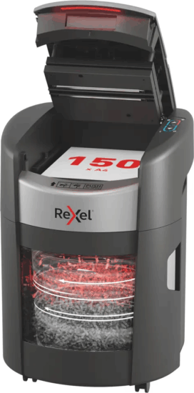 Rexel ShredMax AutoFeed+ 150M Iratmegsemmisítő 6 lap 15L - Fekete