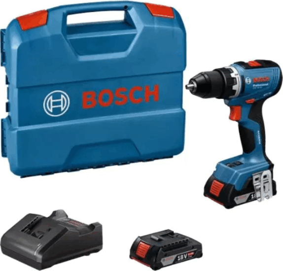 Bosch GSR 18V-65 Akkus fúró-csavarozó + 2x 18V Akkumulátor + Koffer