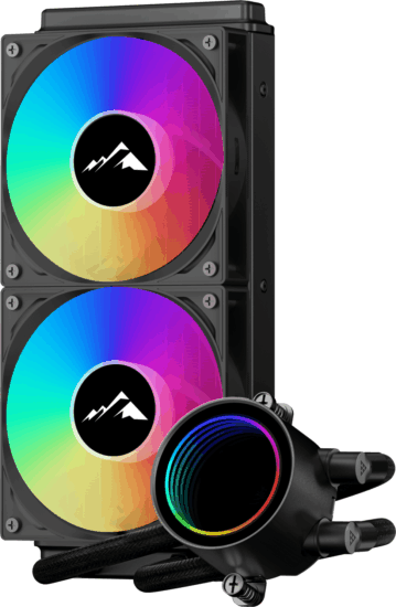 Alpenföhn AlpineFlow 240 Univerzális CPU Vízhűtő - Fekete