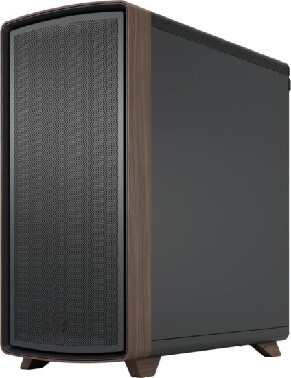 Fractal Design Summit Black Solid Midi Torony Számítógépház + 3db 140mm ventilátor - Fekete/Fa Fractal Design Summit Black Solid Midi Torony Számítógépház + 3db 140mm ventilátor - Fekete/Fa
