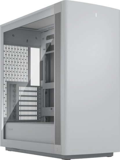 Fractal Design Define One Light TG Clear Tint Midi Torony Számítógépház + 3db 140mm ventilátor - Fehér