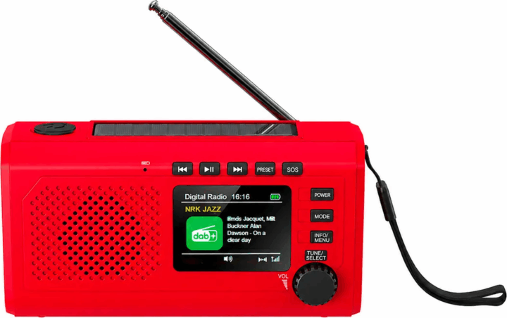 Reflexion TRA2757 Bluetooth hordozható FM / DAB+ Zsebrádió - Piros