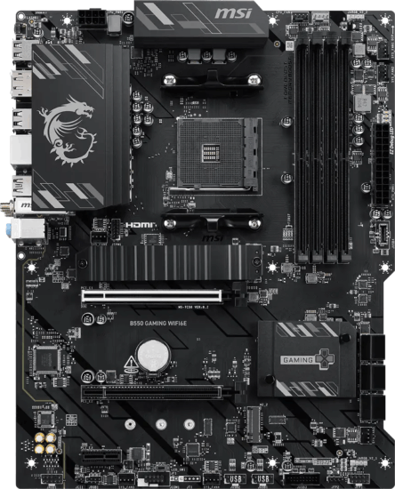 MSI B550 GAMING WIFI6E DDR4 AMD AM4 ATX Alaplap MSI B550 GAMING WIFI6E DDR4 AMD AM4 ATX Alaplap