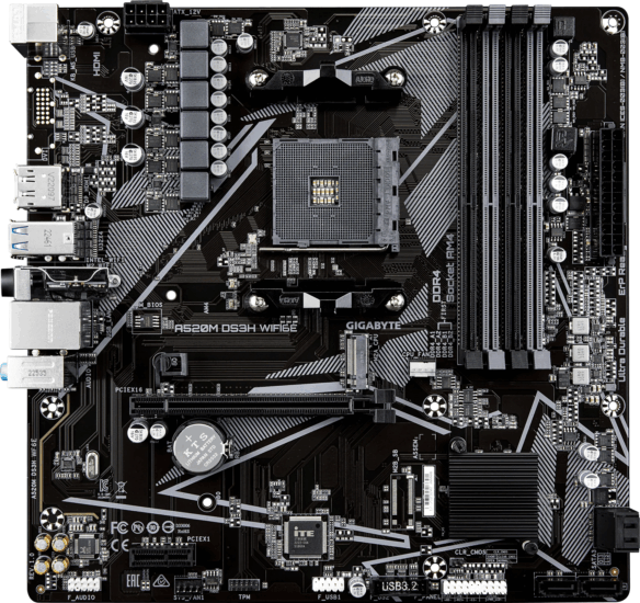 GIGABYTE A520M DS3H WF6E DDR4 AMD AM4 mATX Alaplap GIGABYTE A520M DS3H WF6E DDR4 AMD AM4 mATX Alaplap
