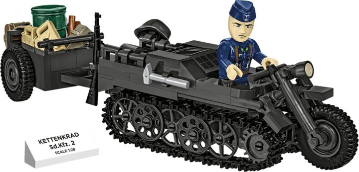 COBI 2681 Kettenkrad Lánctalpas Motorkerékpár 239 Darabos Építőkészlet COBI 2681 Kettenkrad Lánctalpas Motorkerékpár 239 Darabos Építőkészlet