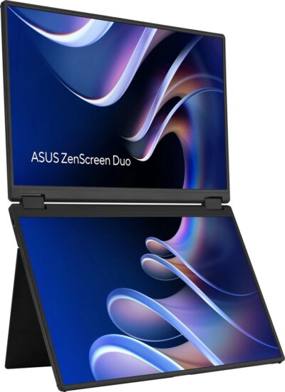 Asus ZenScreen Duo 14" MB14FCD 16:10 WUXGA IPS LED Hordozható Monitor - Fekete