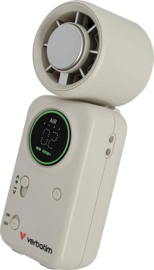 Verbatim 32347 Cool'n'Go Ice Touch Mini Kézi Ventilátor 4,6cm - Fehér/Ezüst