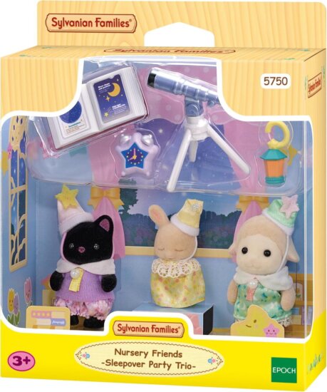 Epoch Sylvanian Families Pizsiparti Figura Szett Kiegészítőkkel 4cm