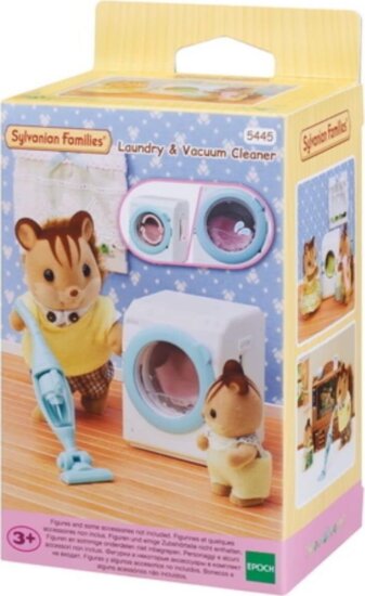 Epoch Sylvanian Families Mosógép És Porszívó Készlet Babaházhoz