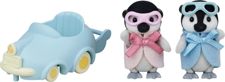 Epoch Sylvanian Families Pingvin Jármű És Figura 6cm
