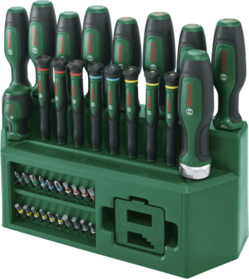Bosch 1600A02Z9L Csavarhúzókészlet bitfejekkel Asztali tárolóban (39 db / csomag) Bosch 1600A02Z9L Csavarhúzókészlet bitfejekkel Asztali tárolóban (39 db / csomag)