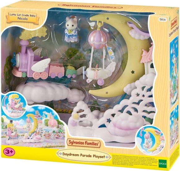 Epoch Sylvanian Families Mágikus Léghajó Figurával 15cm