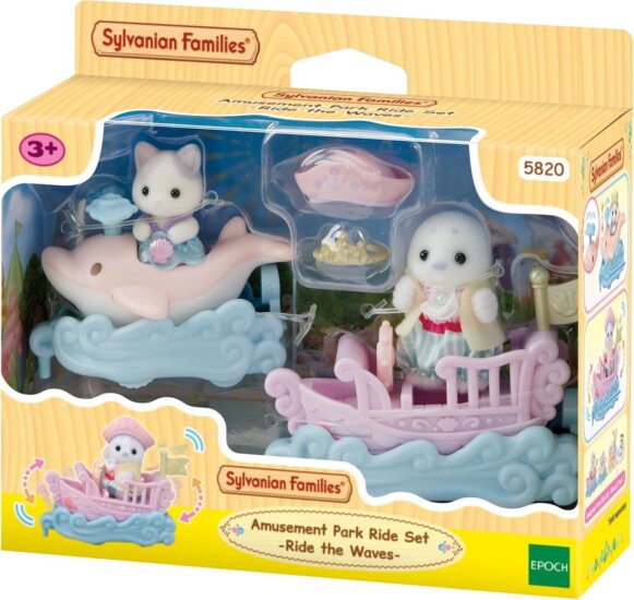 Epoch Sylvanian Families Vidámpark Hullámvasút Játékszett Figurával 11cm