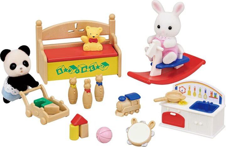 Epoch Sylvanian Families Bébi Óvodai Játékok Figurákkal 5cm