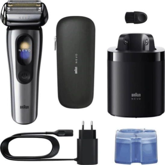 Braun NEVO 11000cc Vezeték nélküli Akkus Nedves-Száraz Borotva - Ezüst