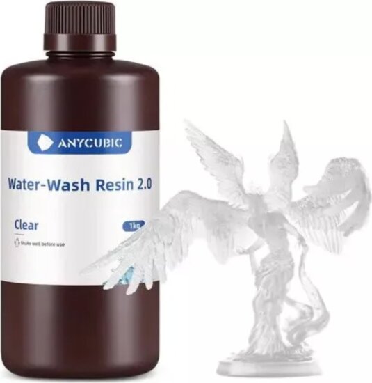Anycubic SSX2CL-103A Vízzel mosható 3D Gyanta 1kg - Átlátszó