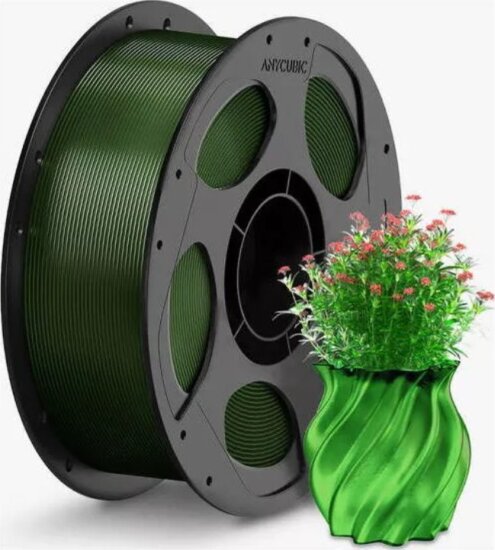 Anycubic AHPETL-102 Filament PETG 1.75mm 1 kg - Áttetsző Olivazöld