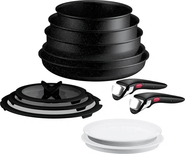 Tefal P0029053 Ingenio Expertise 12 részes Serpenyő készlet 20 / 24 / 26 / 28 cm - Fekete Tefal P0029053 Ingenio Expertise 12 részes Serpenyő készlet 20 / 24 / 26 / 28 cm - Fekete