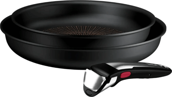 Tefal P0009553 Ingenio Excellence+ 3 részes Serpenyő készlet 24 / 28 cm - Fekete