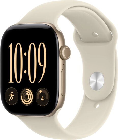 Apple Watch Series 12 Cellular Okosóra 42mm S/M Homokszínű Sport szíjjal - Arany Apple Watch Series 12 Cellular Okosóra 42mm S/M Homokszínű Sport szíjjal - Arany
